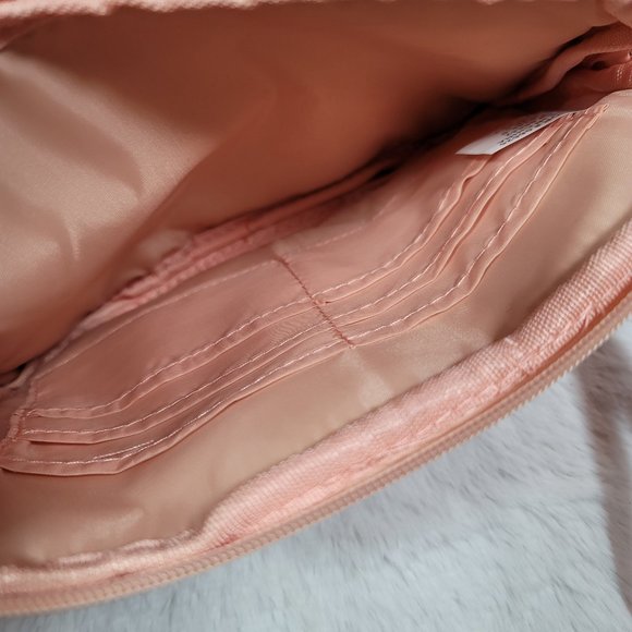 Pink Floral Handbag Tote & Wristlet Wallet Bundle Spring Summer Garden - Picture 10 of 12